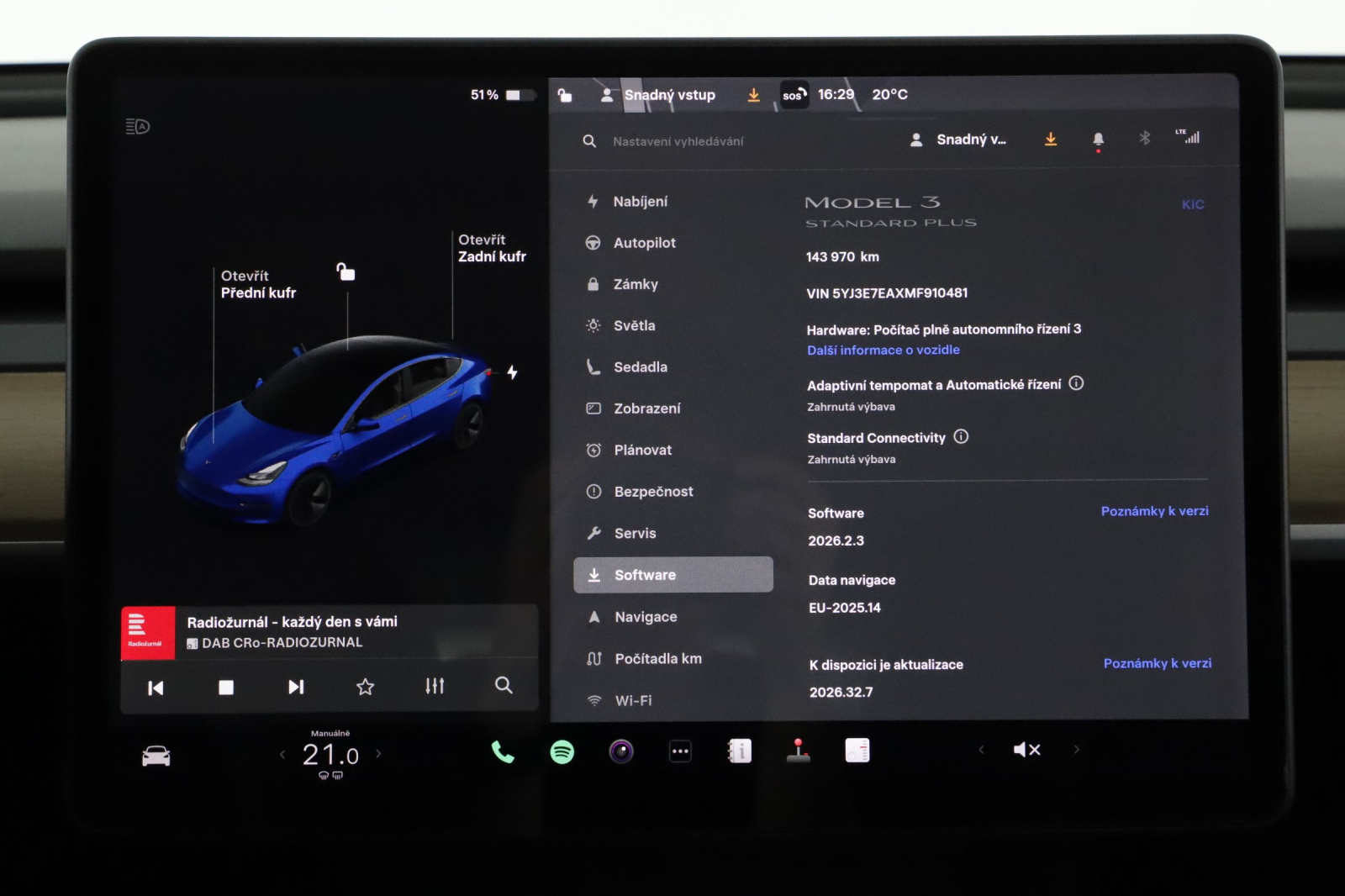 Tesla Model 3 Standard Range Plus – fotografie 30